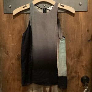 Helmet Lang midnight hue silk tank top size M